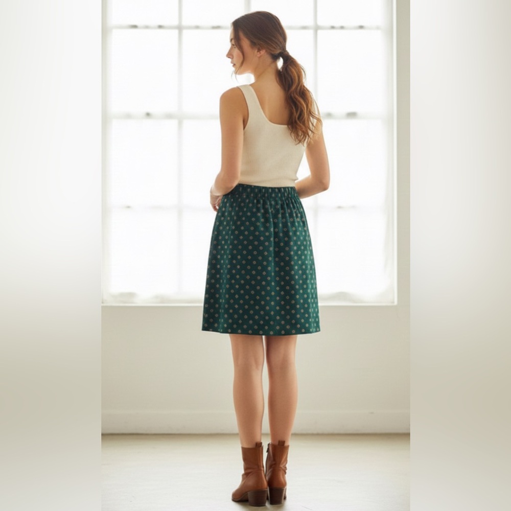 Urban Outfitters green skirt with pattern